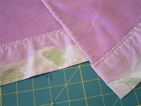 Fabric Edging For Fleece Blanket Sewing Fleece No Sew Fleece Blanket