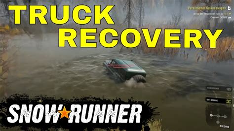 Snowrunner Ps4 Gameplay Truck Recovery Using Khan 39 Marshall Youtube