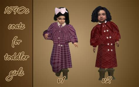 1890s Coats Converted For Toddler Girls Vintage Simstress On Patreon