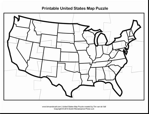 Printable Puzzle Map Of The United States Printable Crossword Puzzles