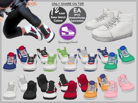 The Sims Resource Toddler Sp20 Sneaker Wedge 12 Colors