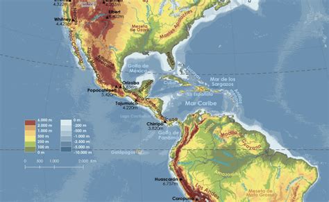 El Mapa Fisico De America Mapas De El Orden Mundial Eom Theme Loader