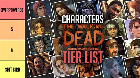 The Ultimate Telltales The Walking Dead Tier List Favorite Characters