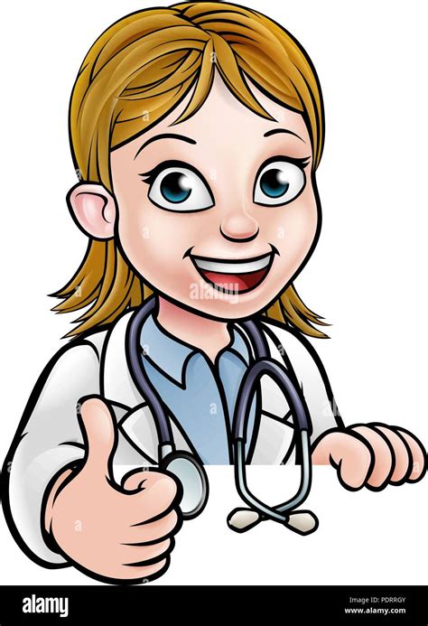 Doctor Cartoon Character Thumbs Up Stock Vector Image And Art Alamy