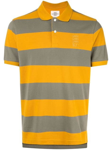 kent and curwen striped polo shirt in yellow modesens striped polo shirt shirts polo shirt