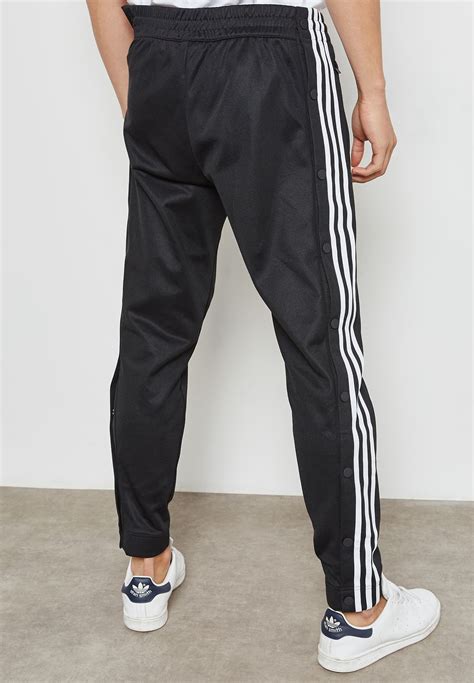 Buy Adidas Originals Black Adicolor Snap Sweatpants For Men In Mena