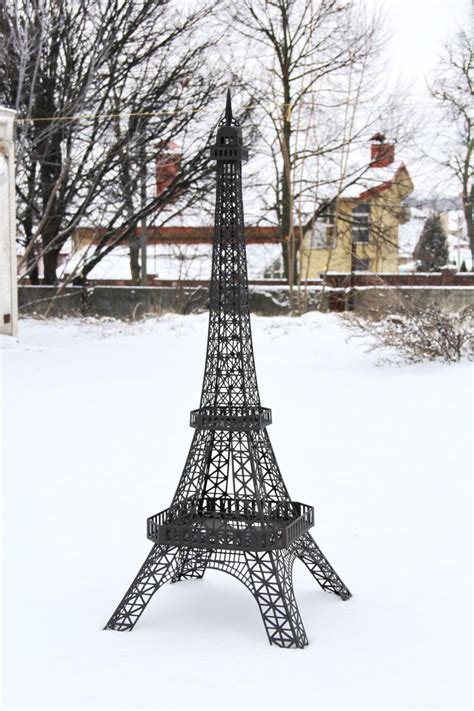 Large Eiffel Tower Statue Made Of Iron Iron Eiffel Tower Etsy