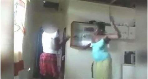 Shocking Video Of Mother Beating Daughter 12 For Posing Semi Nude