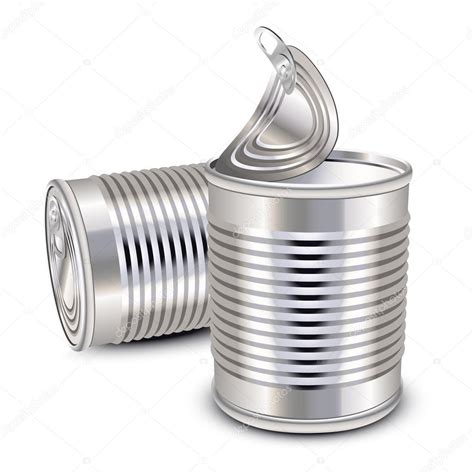 Food Tin Cans — Stock Vector © Tiloligo 7165585