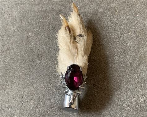 Vintage Scottish Grouse Foot Kilt Pin S Mizpah Silver Claw Brooch