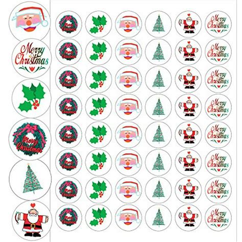 Assorted Christmas Envelope Seals 12 Holiday Stickers 144 Circle