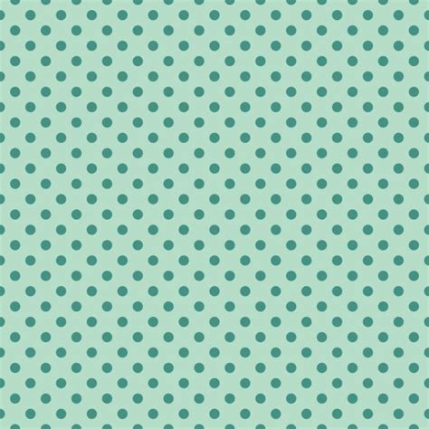 Seamless Vector Pattern With Dark Green Polka Dots On A Retro Vintage