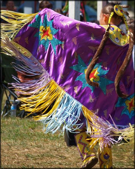 The Graceful And Light Footed Steps Of The Women S Fancy Shawl Dancer Are Said To Mimic A But