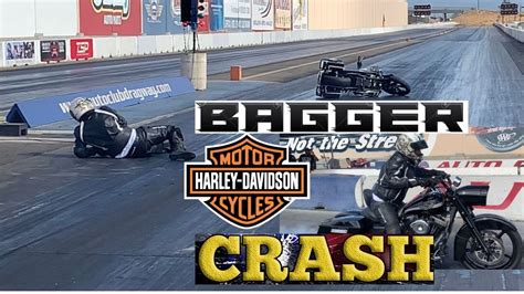 Bagger Drag Race Gone Wrong Harley Davidson Bagger