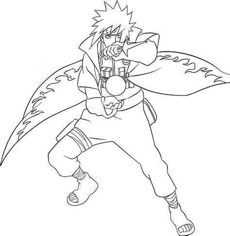 Minato Anime Coloring Page Minato Namikaze Coloring Pages Coloring