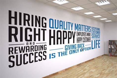 Company values vinyl wall graphics | Office wall graphics, Wall graphics, Office wall art