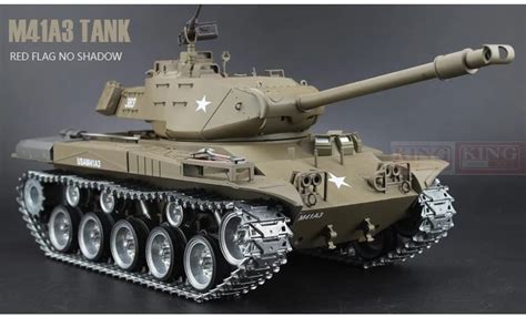henglong model 1 16 scale 2 4ghz rc battle tank u s m41a3 ultimate metal version smoke sound