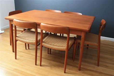 Danish Modern Teak Dining Table With Leaves At 1stdibs