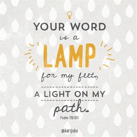 Your Word Is A Lamp For My Feet A Light On My Path Psalm 119105