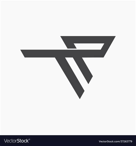 Letter Tp Logo Or Pt Design Royalty Free Vector Image