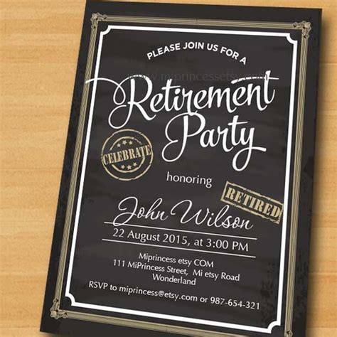 19 Awesome Retirement Invitation Card Photography | Retirement party