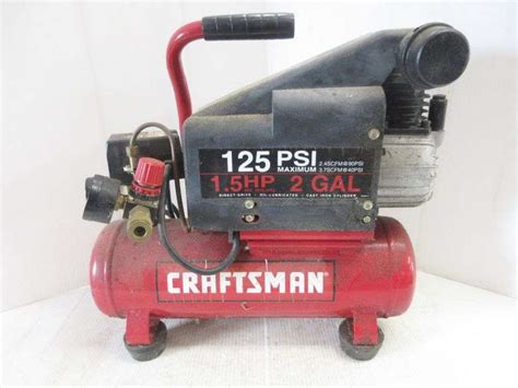 Craftsman 2 Gallon Air Compressor Works Albrecht Auction Service