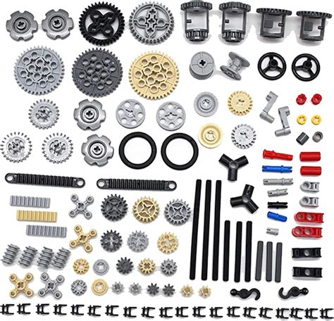 Seemey 118pcs Gear And Axle Parts Set Compatible With Lego