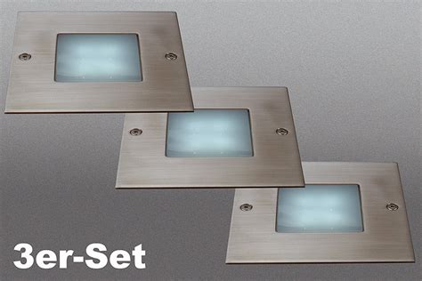 Posted on july 6, 2018 by dieter. 3ER SET LED BODENEINBAUSPOT EINBAUSTRAHLER BODENLICHT SPOT ...