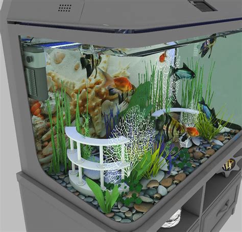 Aquarium 1 3d Model 15 Max 3ds Prj Fbx Obj Free3d