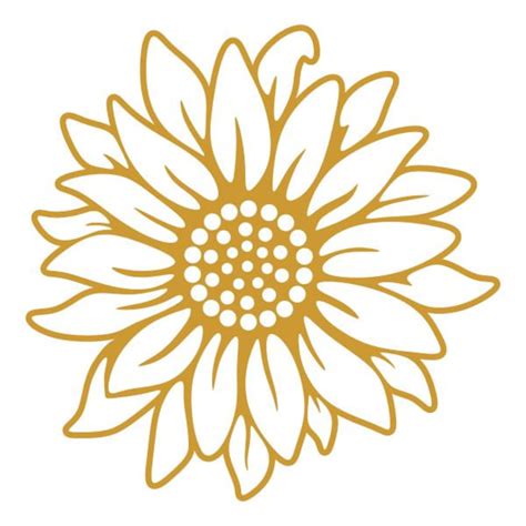 Sunflower Cuttable Design PNG DXF SVG Eps File For Etsy