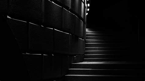 Download Wallpaper 2560x1440 Stairs Steps Facade Dark Widescreen 16