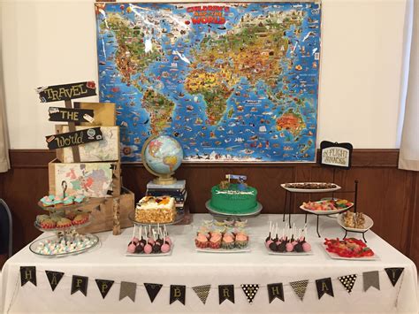 Travel Themed Party Birthday Party Decorations Travel Party Theme Birthday Party Themes