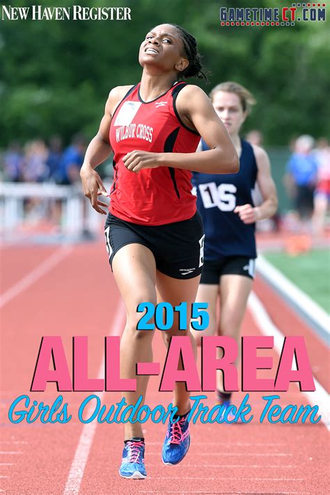 2015 New Haven Register All Area Girls Outdoor Track Team