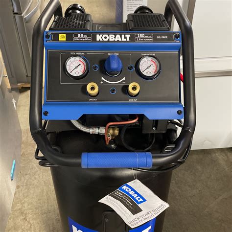 New Kobalt Air Compressor Quiet Tech 26 Gallon Single Stage Portable