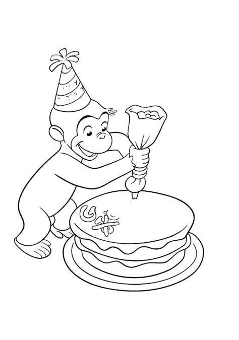 Black white red green blue yellow magenta cyan. Print & Download - Curious George Coloring Pages to ...