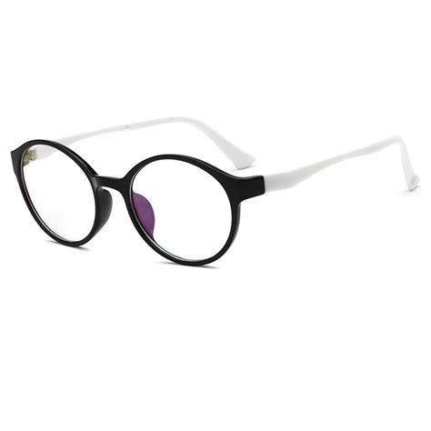 tinffgan new retro small oval eyeglasses frames men women pc optical plain mirror eye glasses