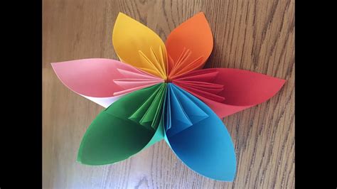Origami Kusudama Flower Easy For Kids Youtube