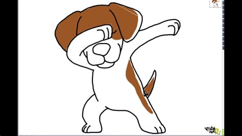 How To Draw A Cute Dog Dabbing Youtube