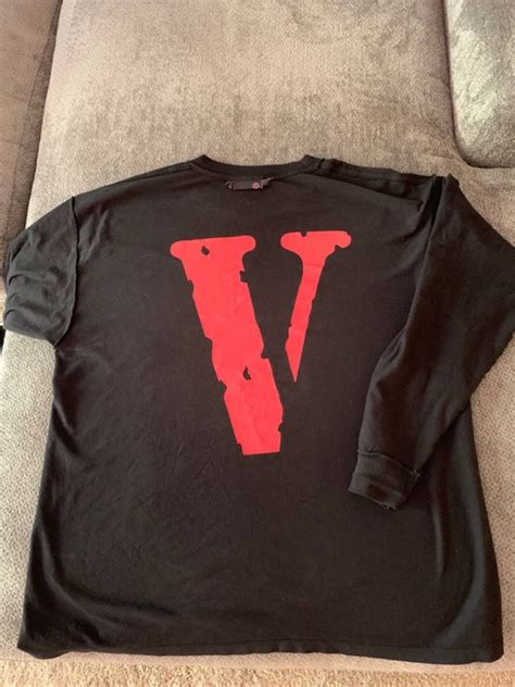 Vlone Reversible Staple Ls Tee Grailed