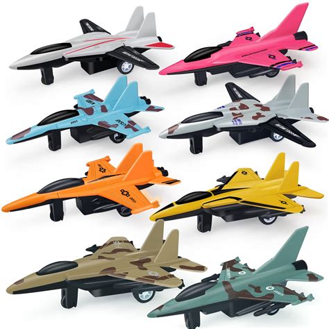 Buy 8 Pack Airplane Toys For 3 4 5 6 Year Old Boys Pull Back Metal
