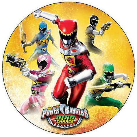 20 Power Rangers Dino Charge Edible Image Cookie Or Cupcake Topppers