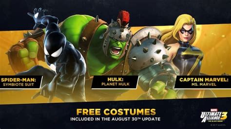 Marvel Ultimate Alliance 3 Reveals New Characters And Costumes