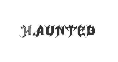 Haunted Font Fontmagic