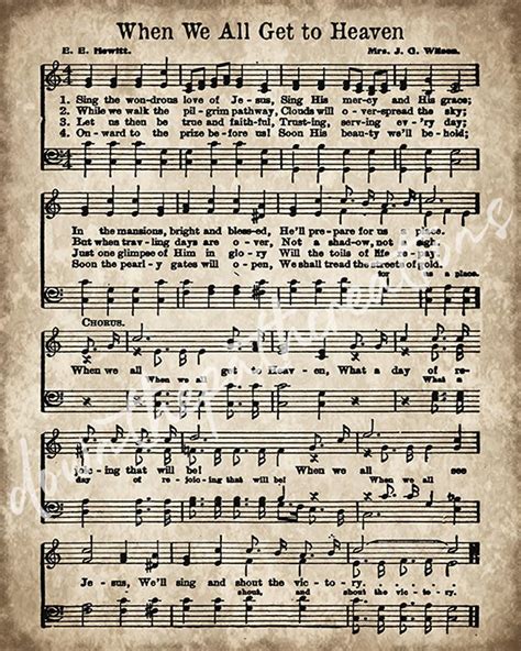 Pdf Free Printable Hymn Sheet Music