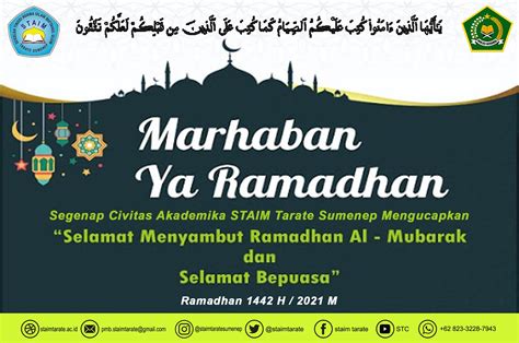 Marhaban Ya Ramadhan 1442 H