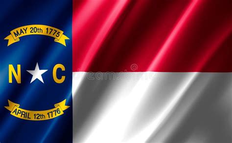 North Carolina Waving Flag North Carolina State Flag Background