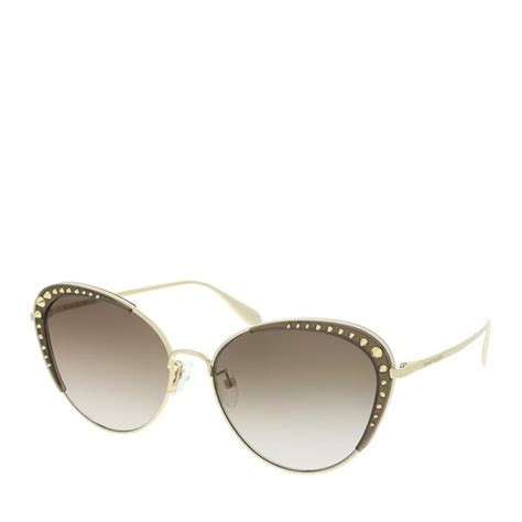 Alexander Mcqueen Am0310s 002 59 Sunglass Woman Metal Gold Sunglasses