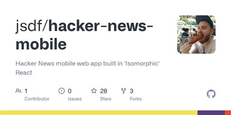 Github Jsdfhacker News Mobile Hacker News Mobile Web App Built In