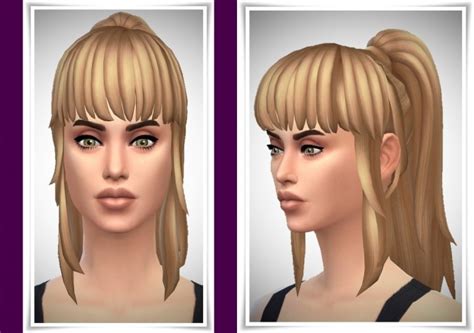 Fluffy Hair With Bangs Recolor Sims 4 Cc Forkidsjes