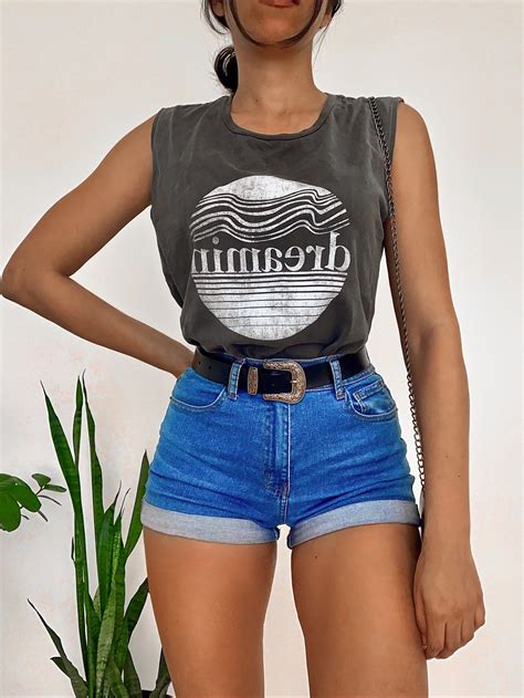 Indie Style Outfits Fashion Outfits Womens Fashion Vasiliki Halastaras Muscle Tee Outfits